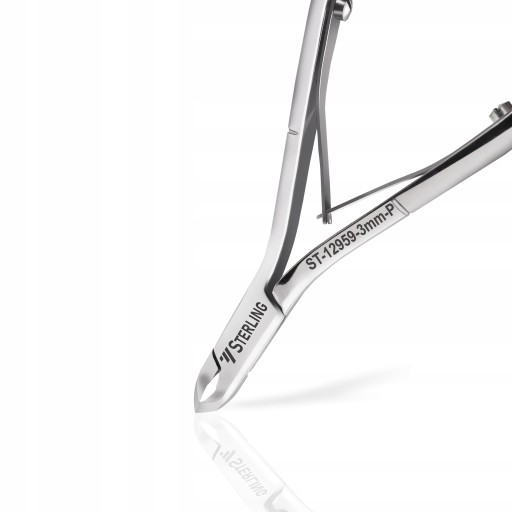 PROFESJONALNE Cążki do skórek 3mm Ostre Polerowane STERLING ST-12959-3mm-P