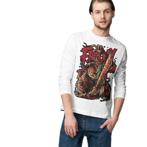 Longsleeve Horror/Rock Fri 13