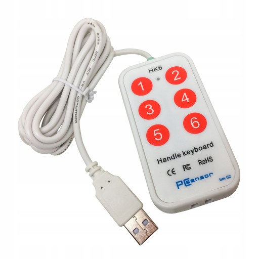USB-держатель Клавиатура 6-клавишная клавиатура