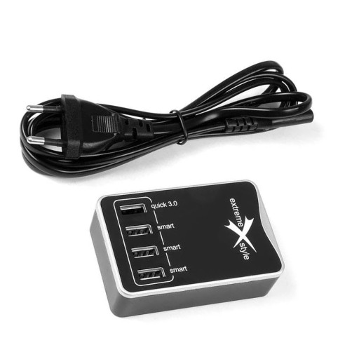 СЕТЕВОЕ ЗАРЯДНОЕ УСТРОЙСТВО НАСТОЛЬНАЯ ЗАРЯДНАЯ СТАНЦИЯ QUICK CHARGE 3.0 4xUSB 5V 6.2A