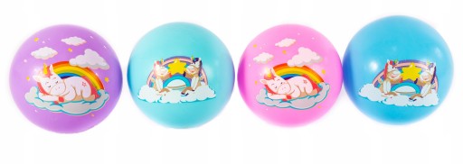 РЕЗИНОВЫЙ МЯЧ ДЕТСКИЙ ДЛЯ ШКОЛЫ UNICORN GARDEN 23СМ РАЗНЫХ ЦВЕТОВ