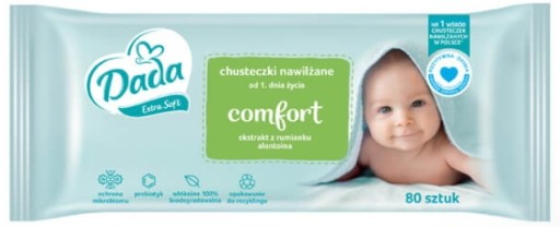 Салфетки влажные Dada Extra Soft Comfort 40х80 шт.