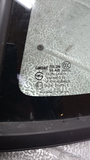 ОКНО КУЗОВА ЛЕВОЕ CHEVROLET REZZO COMBI 07R