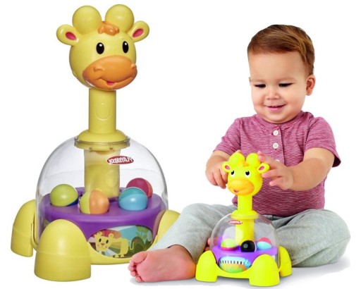 PLAYSKOOL КАРУСЕЛЬ СПИННИНГ-ЖИРАФ с разноцветными шариками для малыша +6м