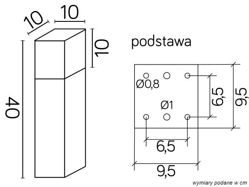 Уличный садовый светильник Cube Max CB-MAX 400 BL Suma