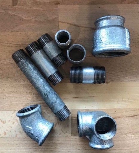 K25038 ТРУБА ОЦИНКОВАННАЯ 1 С РЕЗЬБОЙ 38 см