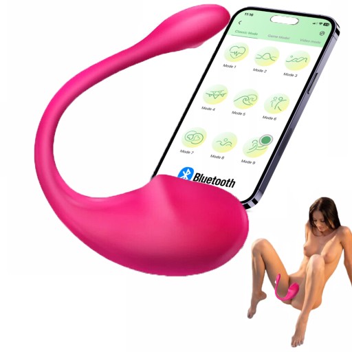 ЖЕНСКИЙ КЛИТОРАЛЬНЫЙ МАССАЖЕР С ДИСТАНЦИОННЫМ УПРАВЛЕНИЕМ BLUETOOTH ДЛЯ ПАР