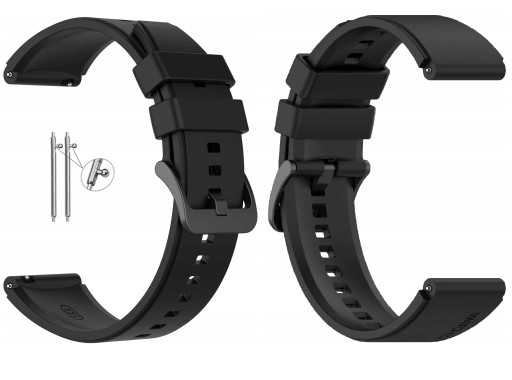 4x PASEK DO ZEGARKA 22MM HUAWEI SAMSUNG XIAOMI UNIWERSALNY WATCH SILIKONOWY