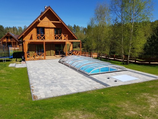 ZADASZENIE basenowe Elegant 6,58x3,72x0,80 niskie