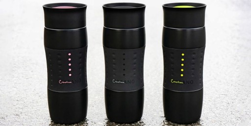PREMIUM PODRÓŻNY TERMOS KUBEK TERMICZNY NA KLIK STAL NIERDZEWNA 420ml CR