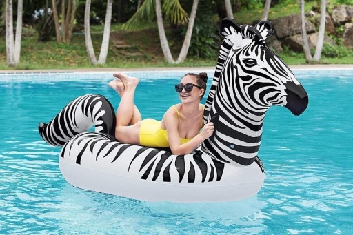 Надувной матрас Zebra LED 254 x 142 см Bestway 41406