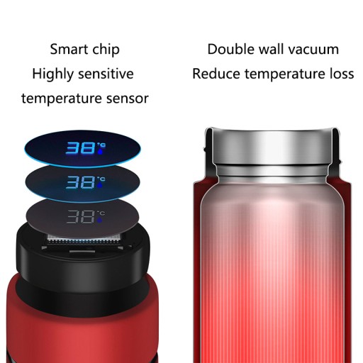 inteligentna cyfrowa butelka na wodę 500ml C3