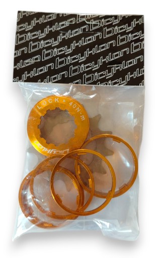 ADAPTER REDUKTOR ZAMIAST KASETY BICYKLON SINGLE SPEED KIT 13T - ZŁOTY
