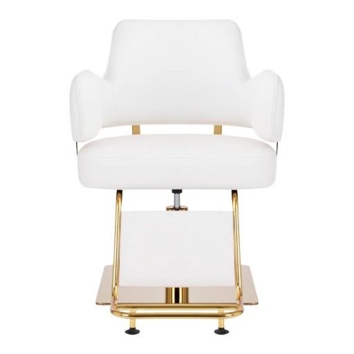 КРЕСЛО ПАРИКМАХЕРСКОЕ GABBIANO LINZ GOLD WHITE