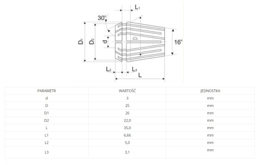 Komplet tulejek zaciskowych ER25 KPL.14, 2-15mm w drewnianej kasetce