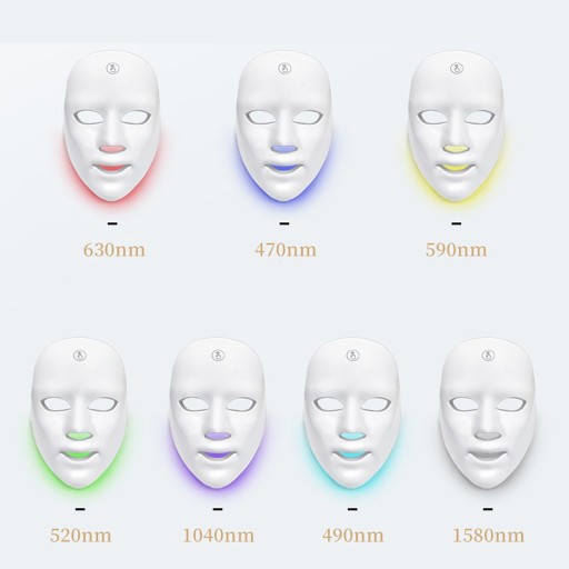 ПРОФЕССИОНАЛЬНАЯ СВЕТОДИОДНАЯ МАСКА ДЛЯ ЛИЦА ТЕРАПИЯ КОЖИ ОМОЛОЖЕНИЕ LED 7 ЦВЕТОВ