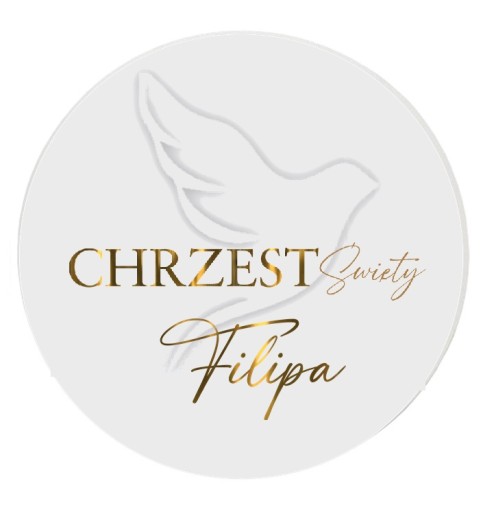 CHRZEST baner KOŁO 40 tablica gołąb + IMIĘ
