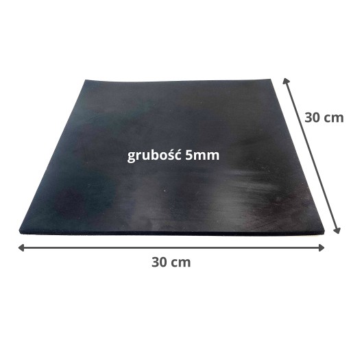 Резиновая плита EPDM 30х30см, толщина 5мм, коврик, резина, подложка, форма