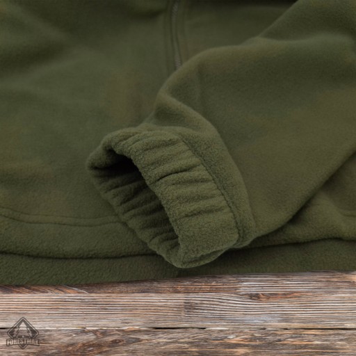 Maskująca bluza polarowa dla Wędkarza na ryby kolor khaki naszywka KARP XXL
