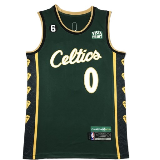 Новая мужская баскетбольная майка Boston Celtics #0 с вышивкой Джейсона Татума