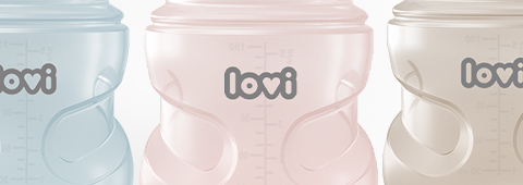 LOVI Butelka Trends 250 ml Beż ze smoczkiem 3m+