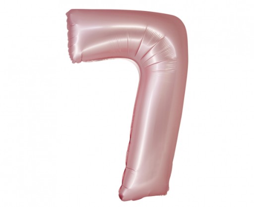Balon foliowy Smart Cyfra 9 j. różowa matowa 76 cm