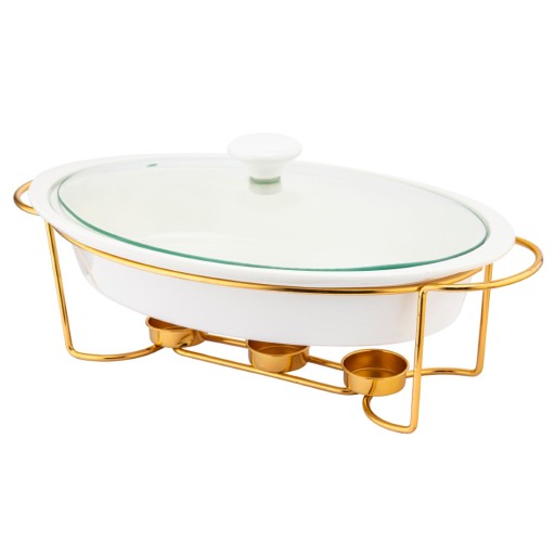 Керамическая форма с подогревом и крышкой для запекания Altom Design 1,4 л.