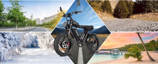 Rower Elektryczny Terenowy Z Podwójną Baterią 3000W 52V 40Ah 180KM 20