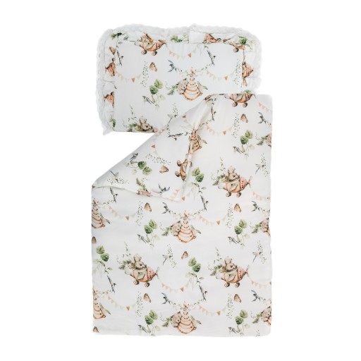 Постельное белье BAMBOO с рюшами и кружевом для гондольной коляски BAMBOO BLANKET