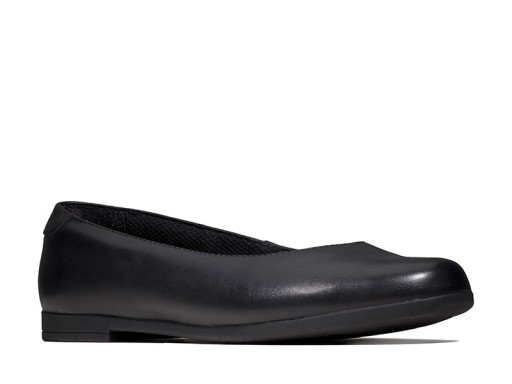 CLARKS Детские балетки Scala Glide черные кожаные 22