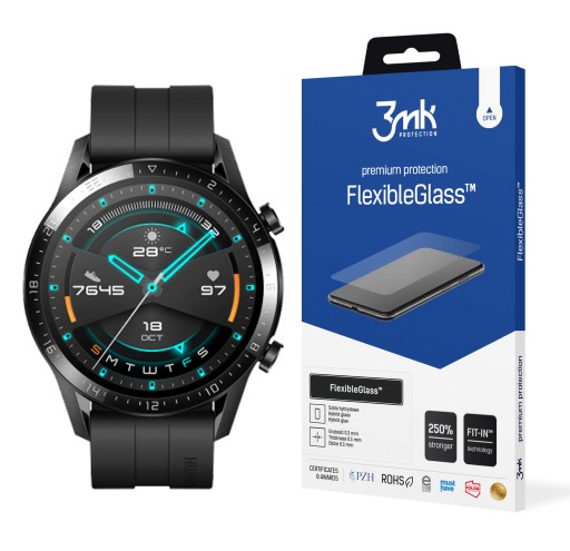Гибкое стекло 3mk для часов Huawei Watch GT2 46 мм LTN-B19