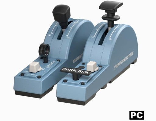 Thrustmaster 2960853 TCA Quadrant Add-on Airbus Edition — ПК, синий
