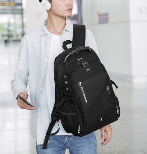 Plecak na laptopa 17,3 bardzo pojemny 38l USB cza