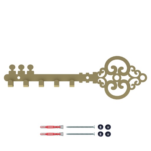 ZŁOTY KLUCZ WIESZAK NA KLUCZE OLD KEY GOLD 16028