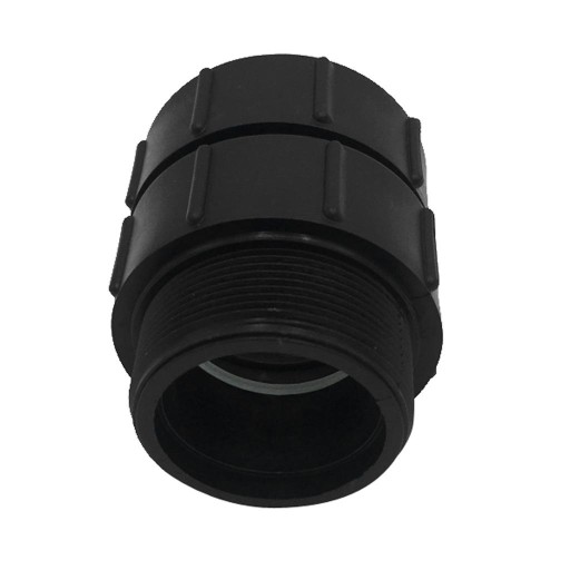IBC S60*6 Резьбовой переходник с упором, черный,