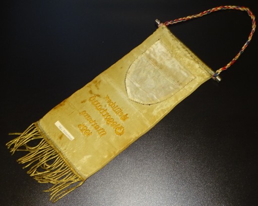 Довоенный вышитый вымпел Марбурга, 1925 г., оригинал.
