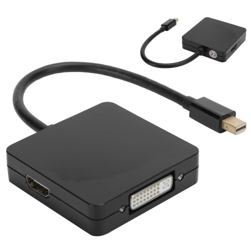 Адаптер HDMI Mini DP-DP DVI 3-в-1, кабель 1080P