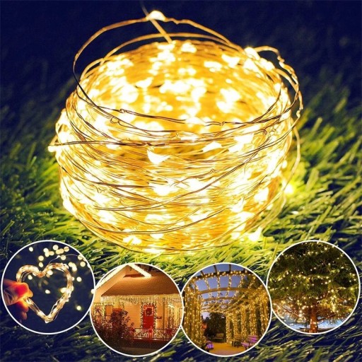 ГИРЛАНД СОЛНЕЧНЫЕ САДОВЫЕ ЛАМПЫ 300 LED