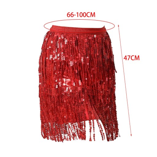 Юбка Boho Fashion Ce с пайетками и бахромой