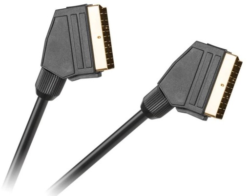 Кабель ЕВРО-ЕВРО с евроразъемом SCART 21p PROGOLD 3м