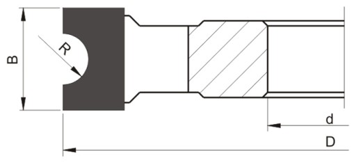 Фреза полукруглая вогнутая HM 100x30x20/R=5 GLOBUS