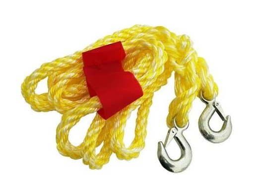 Linka Lina Holownicza 4m Pleciona z Hakami 1,5t
