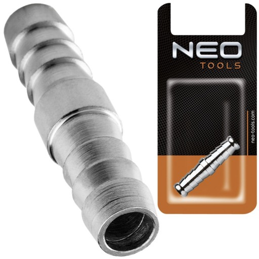 NEO ZŁĄCZE MOSIĄDZ NIKIEL DO WĘŻA 12 MM OBUSTRONNE 12-613