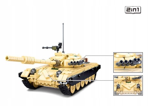 SLUBAN MB BLOCKS Военный танк T72 770 - B1011