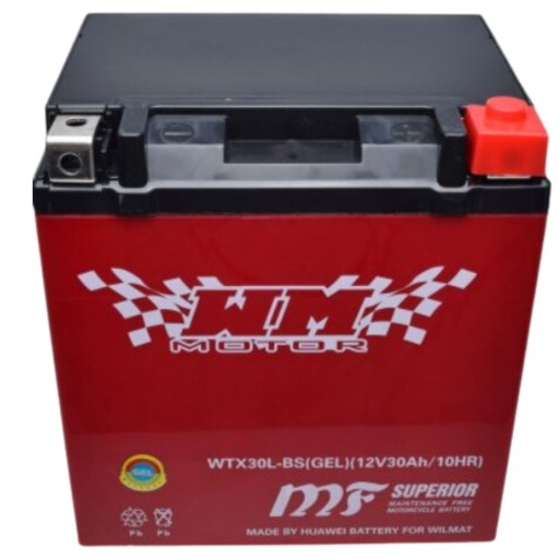 АККУМУЛЯТОР WTX30L-BS ( YTX30L-BS ) 12 В 30 Ач ГЕЛЕВЫЙ AGM НЕОБХОДИМЫЙ МОТОЦИКЛ