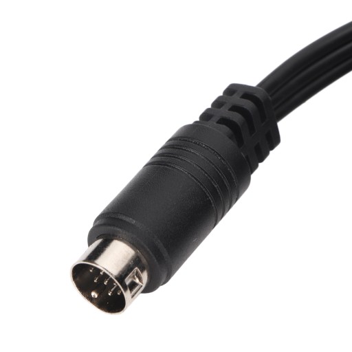 Мини-DIN 9-контактный разъем 3 RCA между мужчинами и кабелем