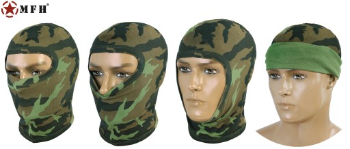 Хлопковая балаклава с 1 отверстием MFH M95 CZ Camo Moro, универсальная + Бесплатно