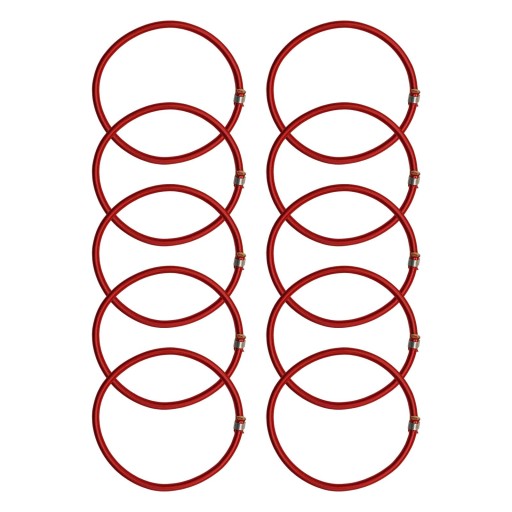.10x Trampoline Elastic Rope Tie Downs Straps Red