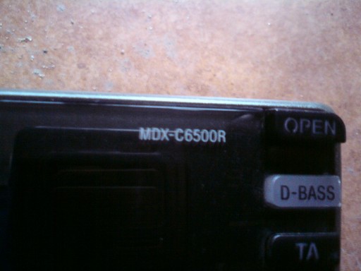panel SONY MDX-C6500R MiniDisc