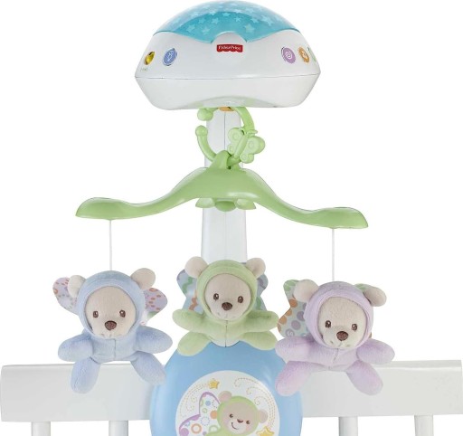 КАРУСЕЛЬ С МИШКАМИ 3 в 1 ПРОЕКТОР FISHER PRICE CDN41 со звуками